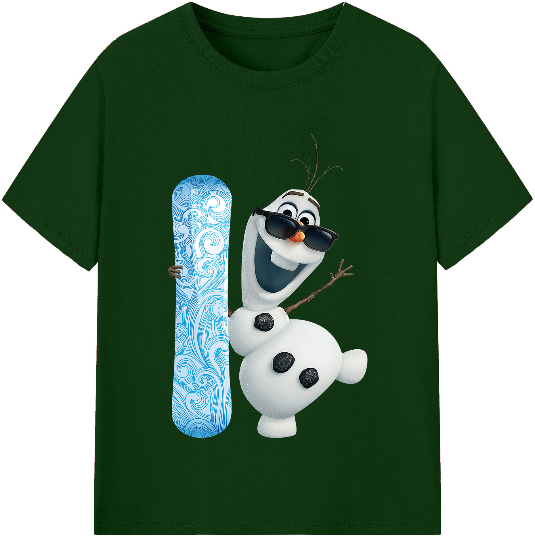 （画像用） アナと雪の女王 アンナ エルサ Frozen Anna Elsa 綿100％半袖Tシャツ（フロントプリント）